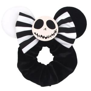 Jack Skelling Mickey Mouse hair scrunchie🌟Disney The Nightmare before Christmas